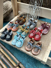 Handmade Shoes for Blythe/Obitsu, Woven Pattern Leather Shoes