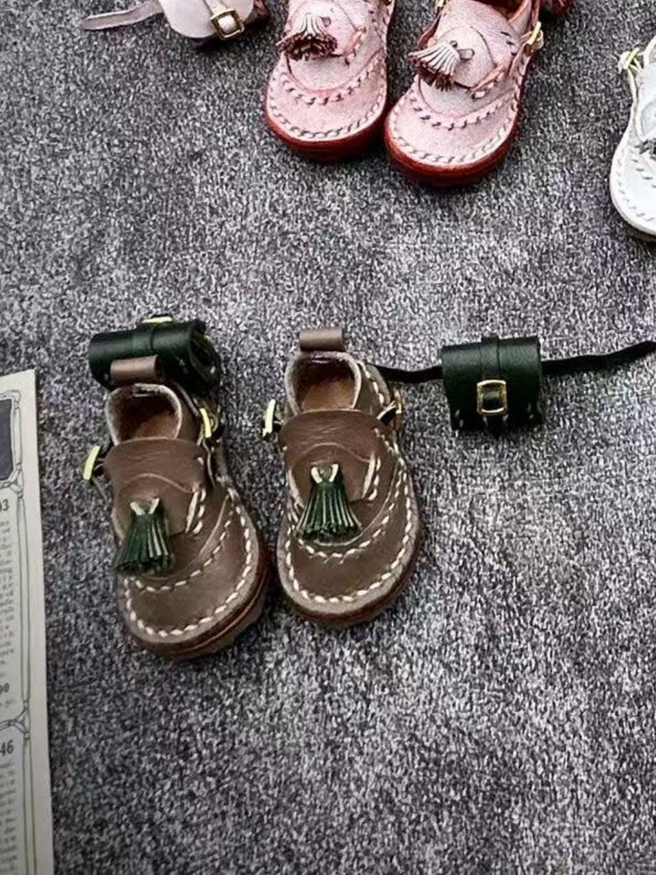 Handmade Shoes for Blythe/Obitsu, Styled Shoes with A Backpack