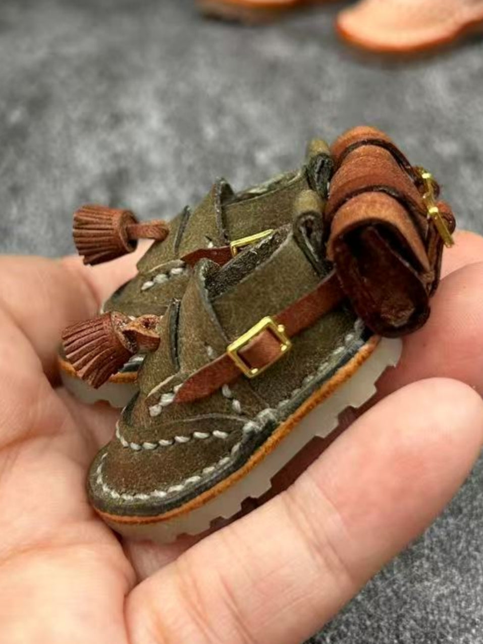 Handmade Shoes for Blythe/Obitsu, Styled Shoes with A Backpack