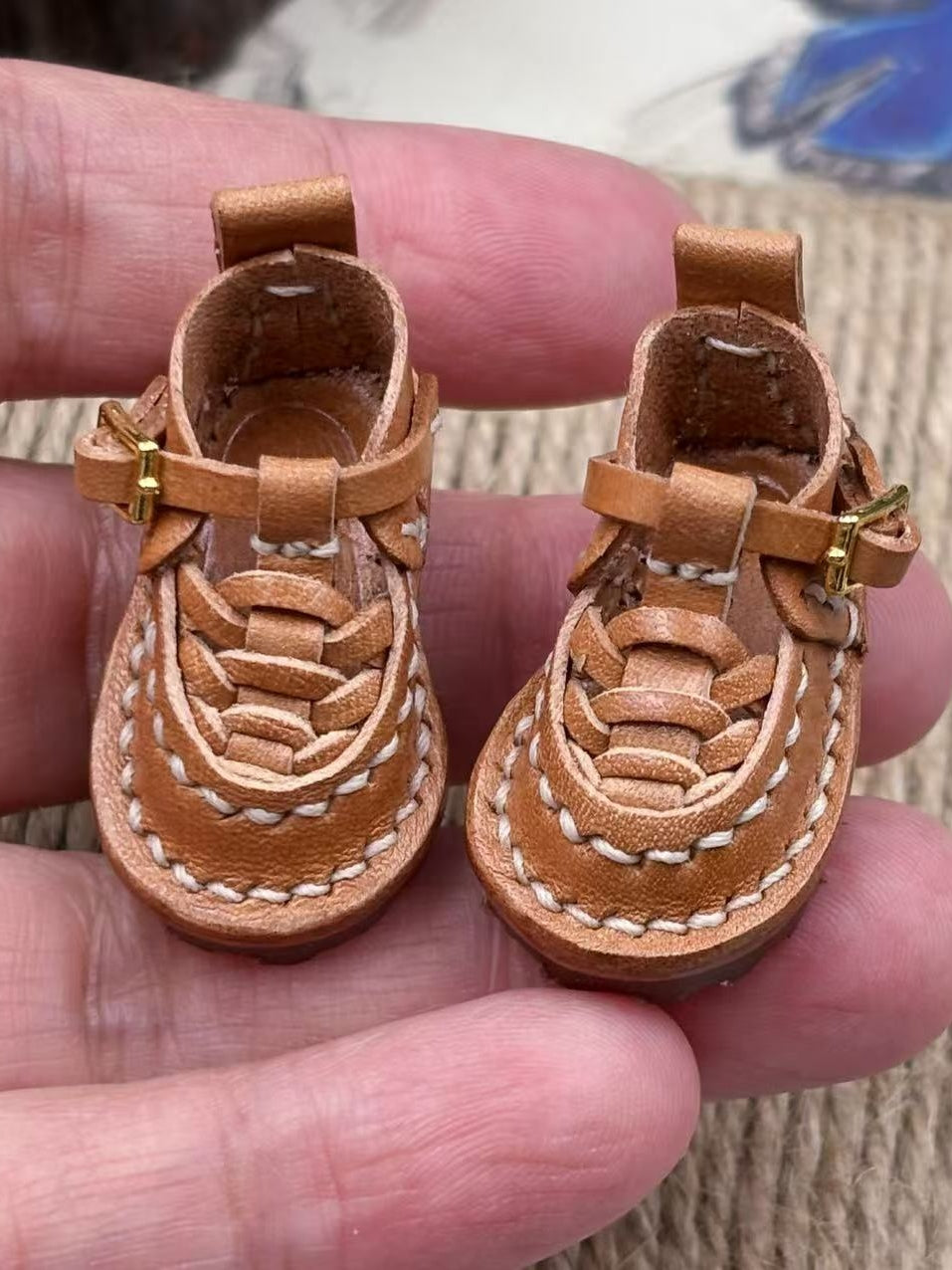 Handmade Shoes for Blythe/Obitsu, Woven Sandals