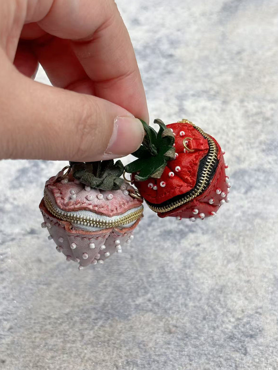 Handmade Bag for Blythe/Azone, Strawberry Crossbody Bag