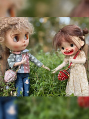 Handmade Bag for Blythe/Azone, Strawberry Crossbody Bag