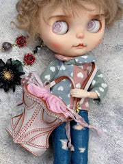 Handmade Bag for Blythe/Azone, Corset-Style Bag