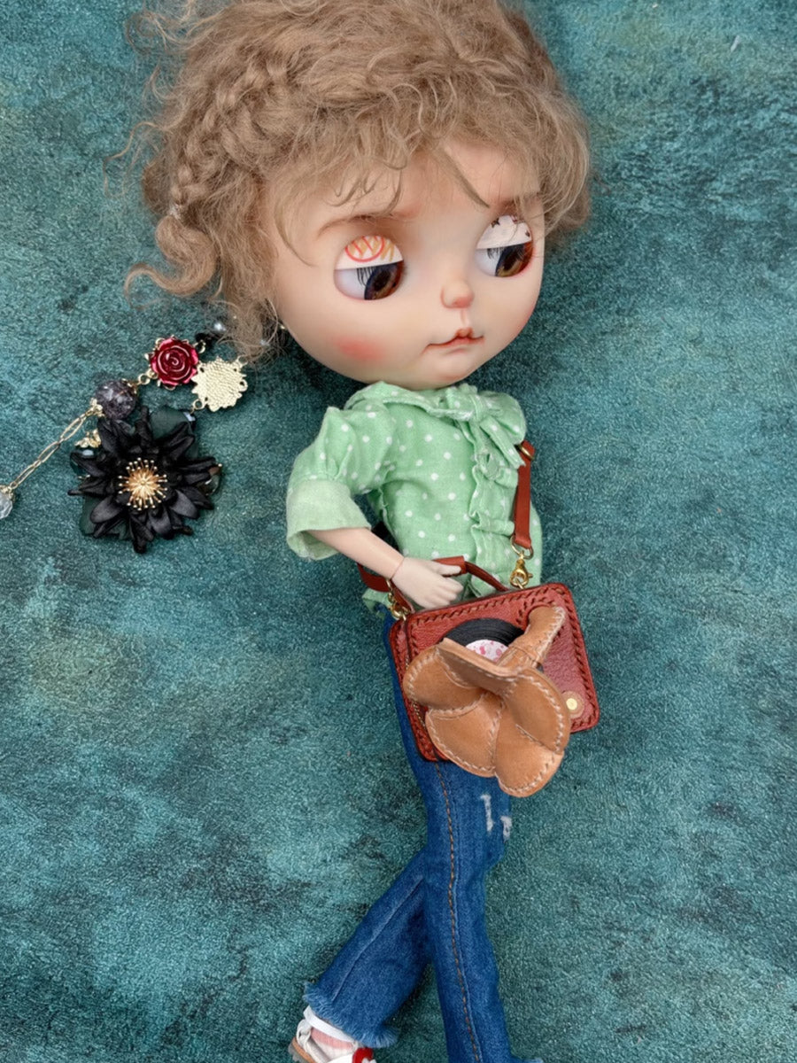 Handmade Bag for Blythe/Azone,  Gramophone Crossbody Bag