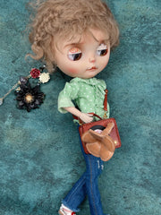 Handmade Bag for Blythe/Azone,  Gramophone Crossbody Bag