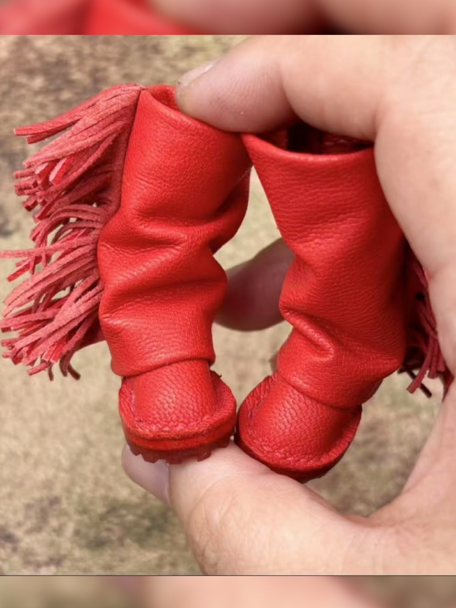 Handmade Shoes for Blythe/Obitsu, Fringed Boots