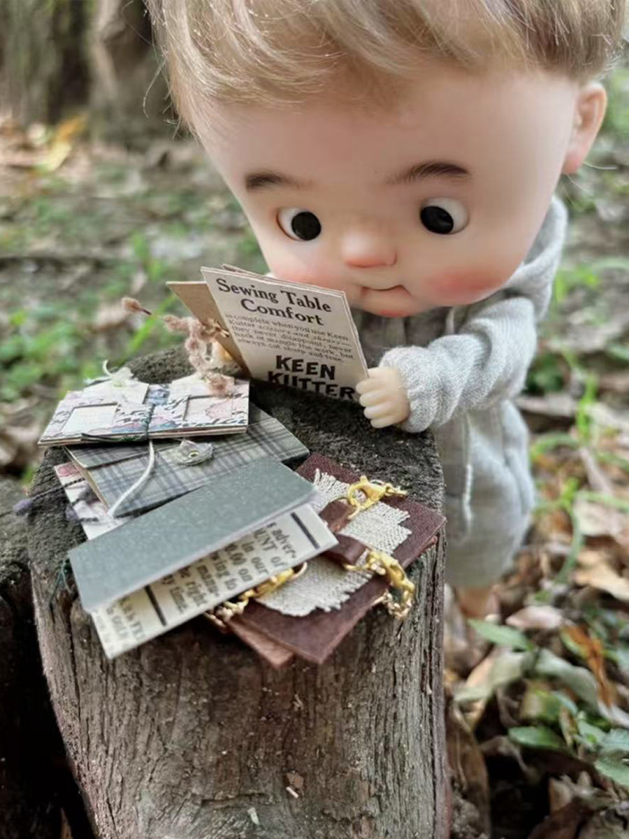 Handmade Miniature for Blythe, Journal Notebook