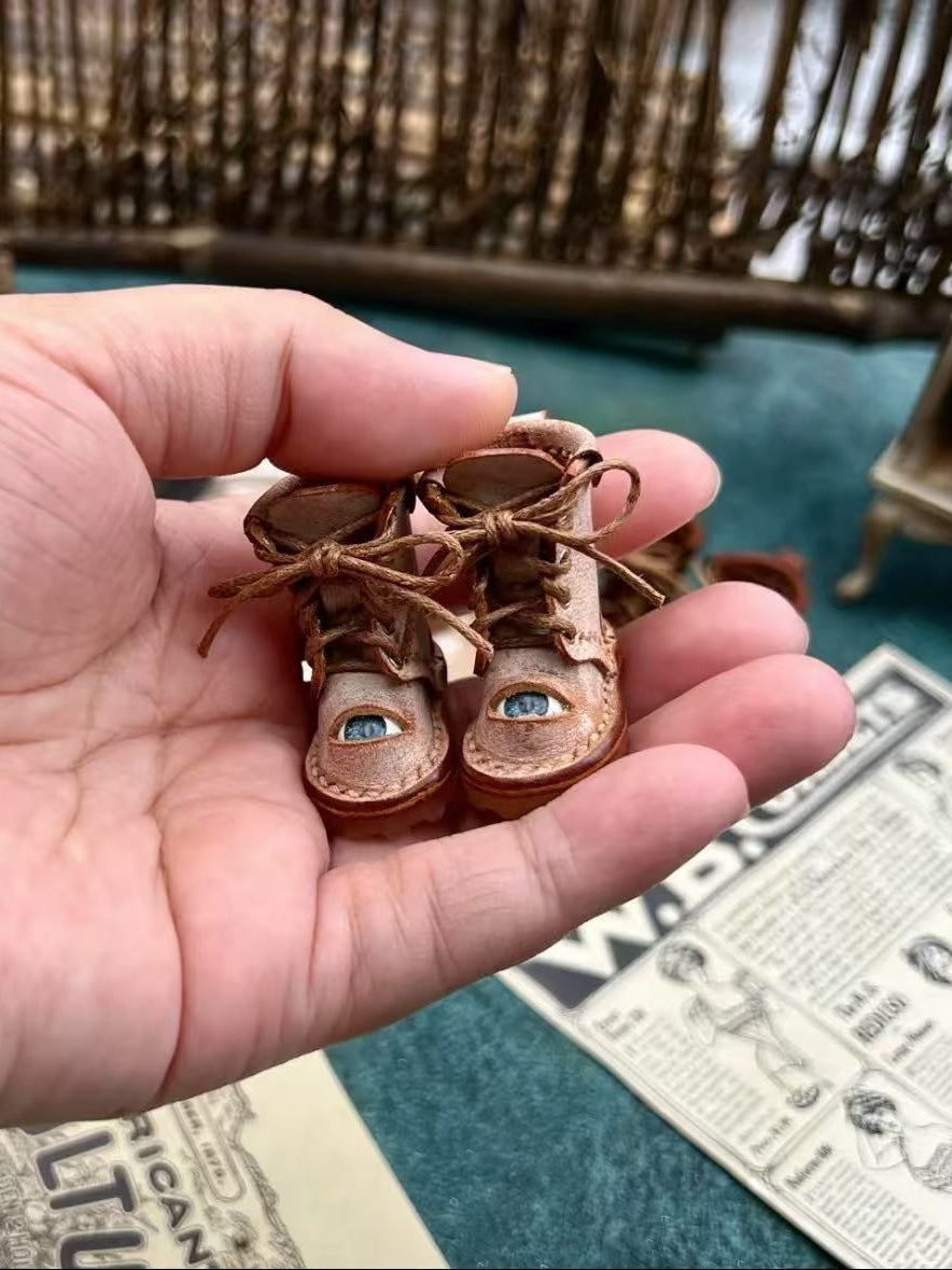 Handmade Shoes for Blythe/Obitsu, Styled Martin Boots with Eye