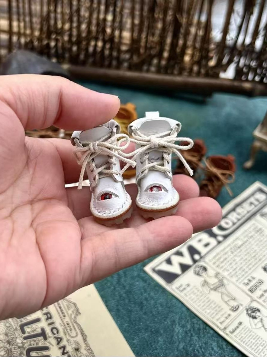 Handmade Shoes for Blythe/Obitsu, Styled Martin Boots with Eye