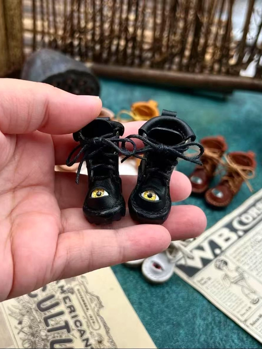 Handmade Shoes for Blythe/Obitsu, Styled Martin Boots with Eye