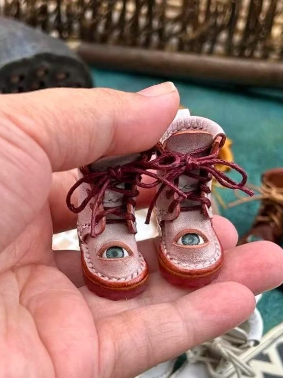 Handmade Shoes for Blythe/Obitsu, Styled Martin Boots with Eye