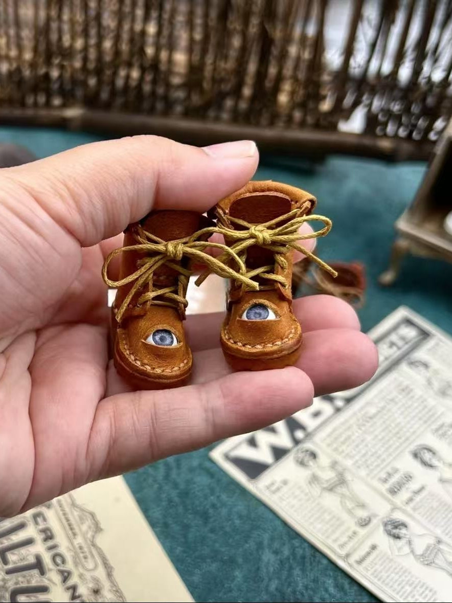 Handmade Shoes for Blythe/Obitsu, Styled Martin Boots with Eye
