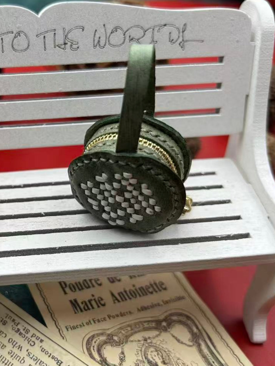 Handmade Bag for Blythe/Azone, Christmas Round Bag