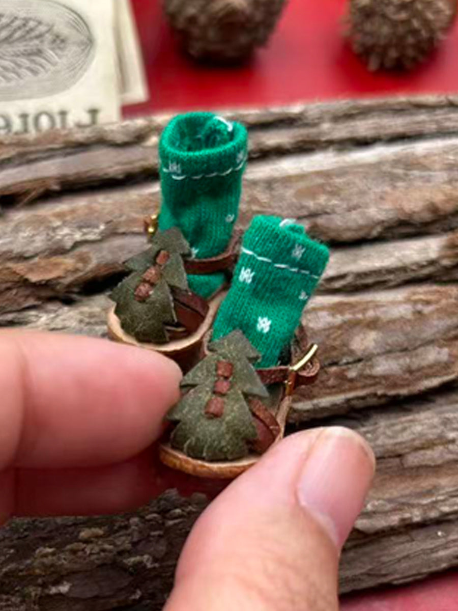 Handmade Shoes for GSC/Obitsu , Christmas Leather Shoes