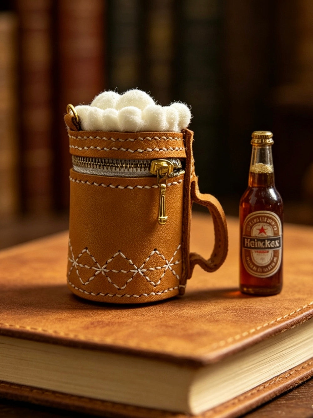 Leather Beer Blythe Bag Detail | ToastDoll