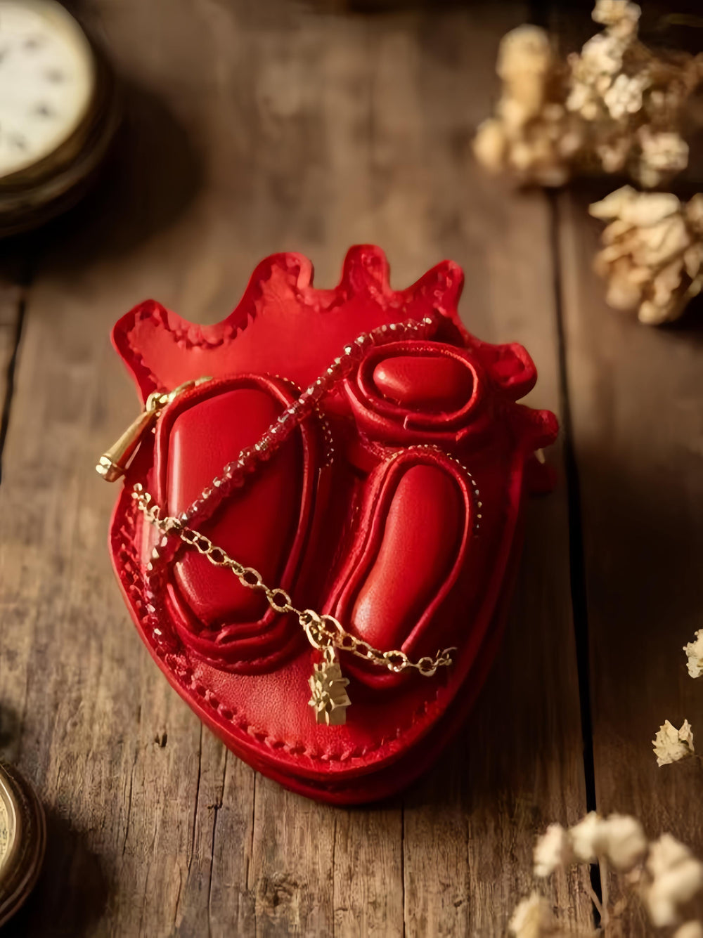 Leather Heart Blythe Red Bag | ToastDoll