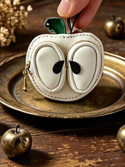 Leather Apple-Shaped Blythe Bag - Handmade Doll Accessory - ToastDoll