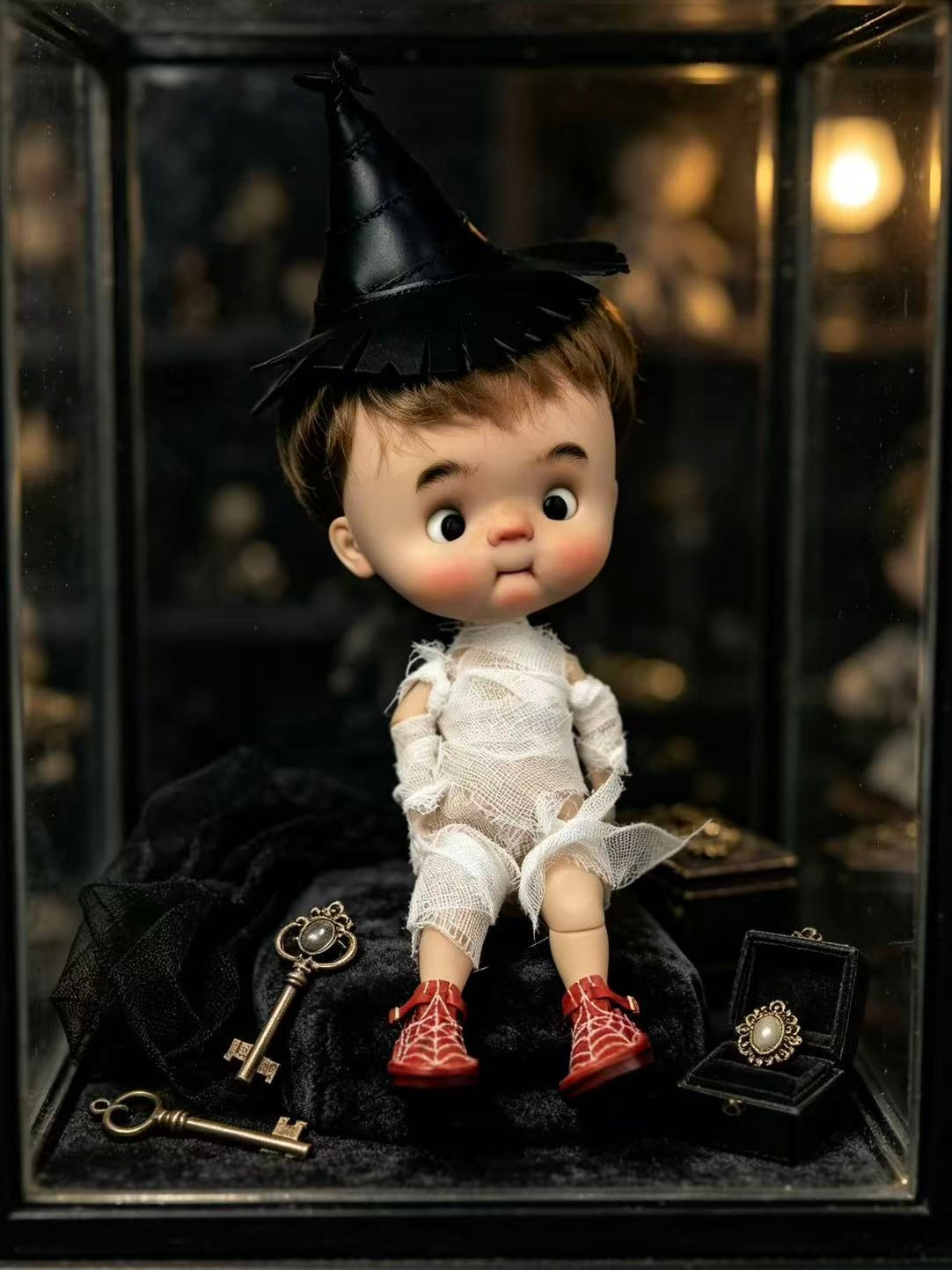 Halloween Spiderweb Blythe OB11 Flats - Handmade Doll Shoes - ToastDoll
