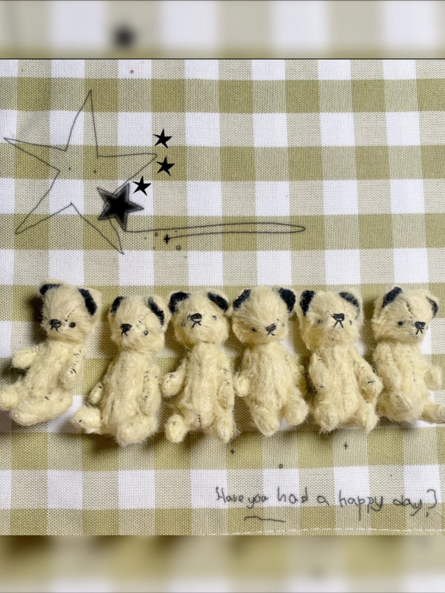 Fairytale Forest Mini Ribbon Bear Plushie Flat Lay | ToastDoll