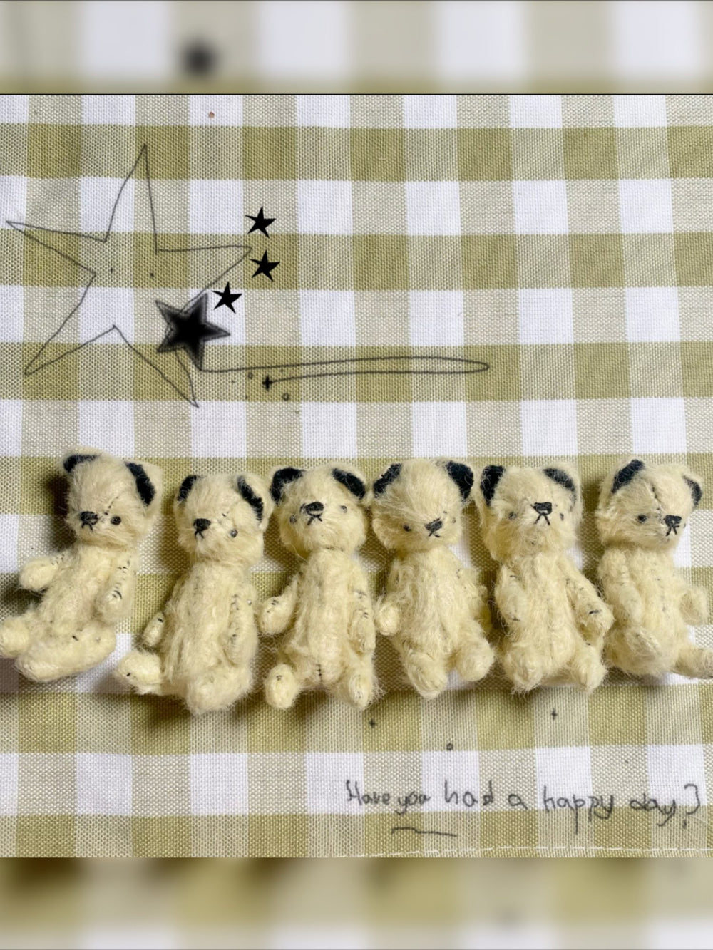 Fairytale Forest Mini Ribbon Bear Plushie Flat Lay | ToastDoll