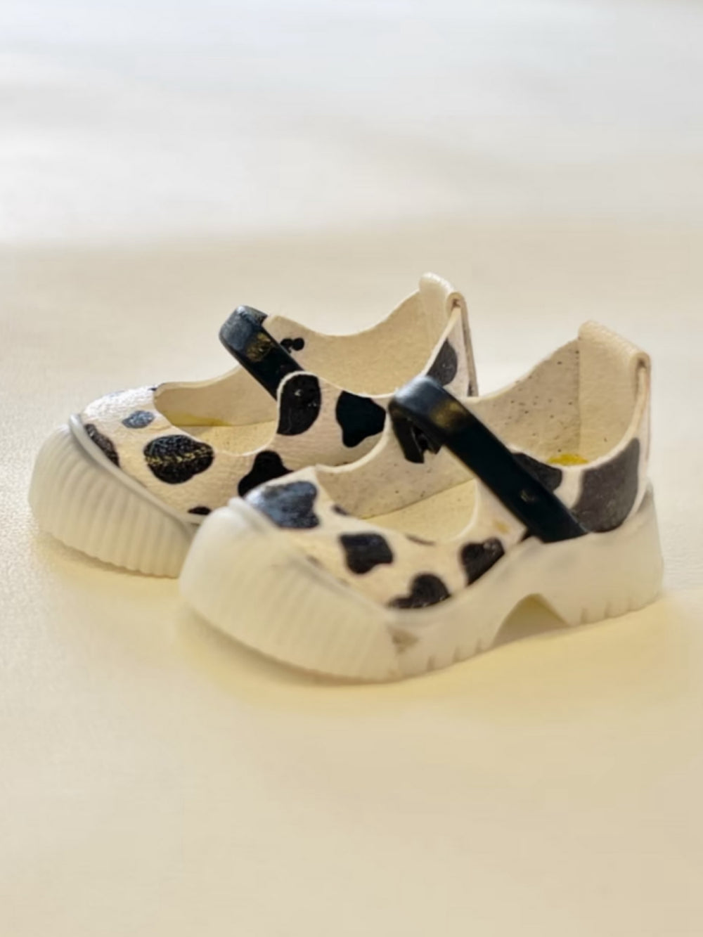 Vibrant Artisan Blythe Ob11 Cow Print Mary Janes | ToastDoll