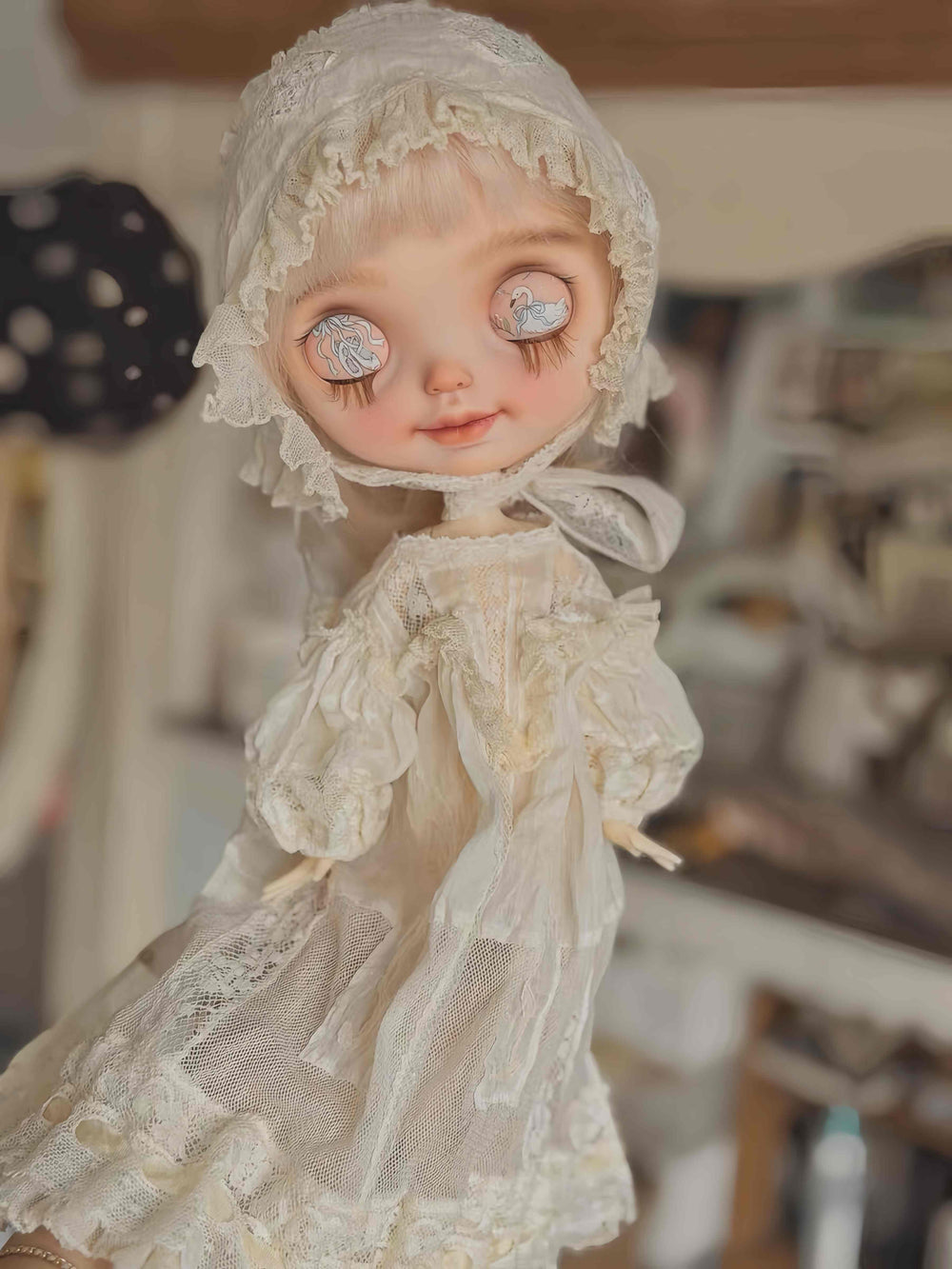 Soft White Lace Blythe Dress Set | ToastDoll