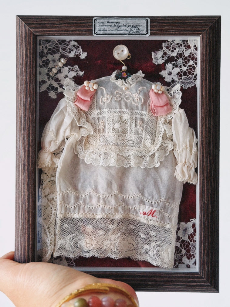 Pink Ribbon Silk Blythe BJD Dress - Handmade Doll Clothes - ToastDoll