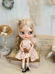 [IN STOCK] Soft Floral Blythe BJD Set - Handmade Doll Clothes - ToastDoll