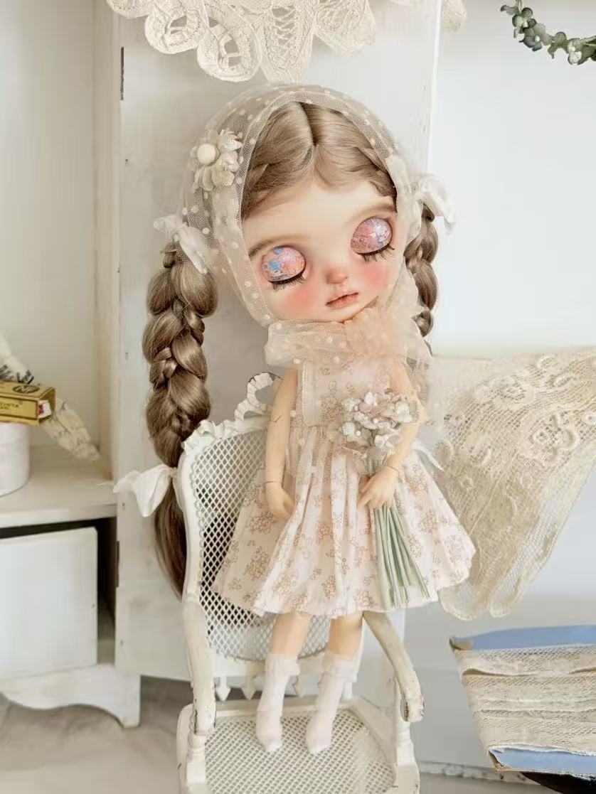 [IN STOCK] Soft Floral Blythe BJD Set - Handmade Doll Clothes - ToastDoll