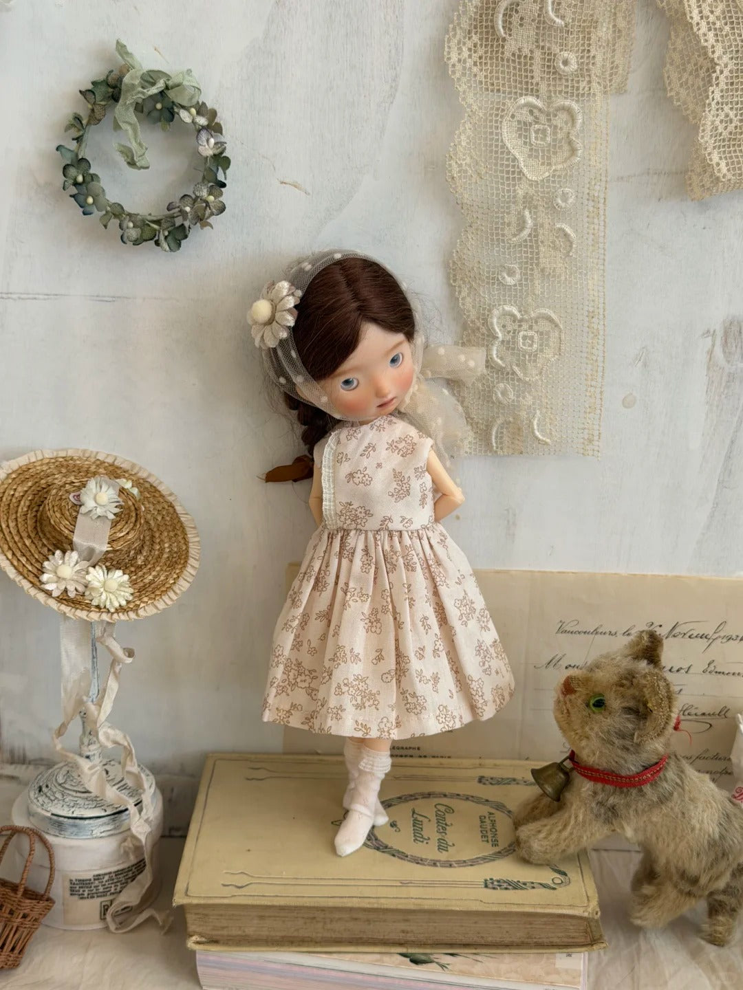 [IN STOCK] Soft Floral Blythe BJD Set - Handmade Doll Clothes - ToastDoll