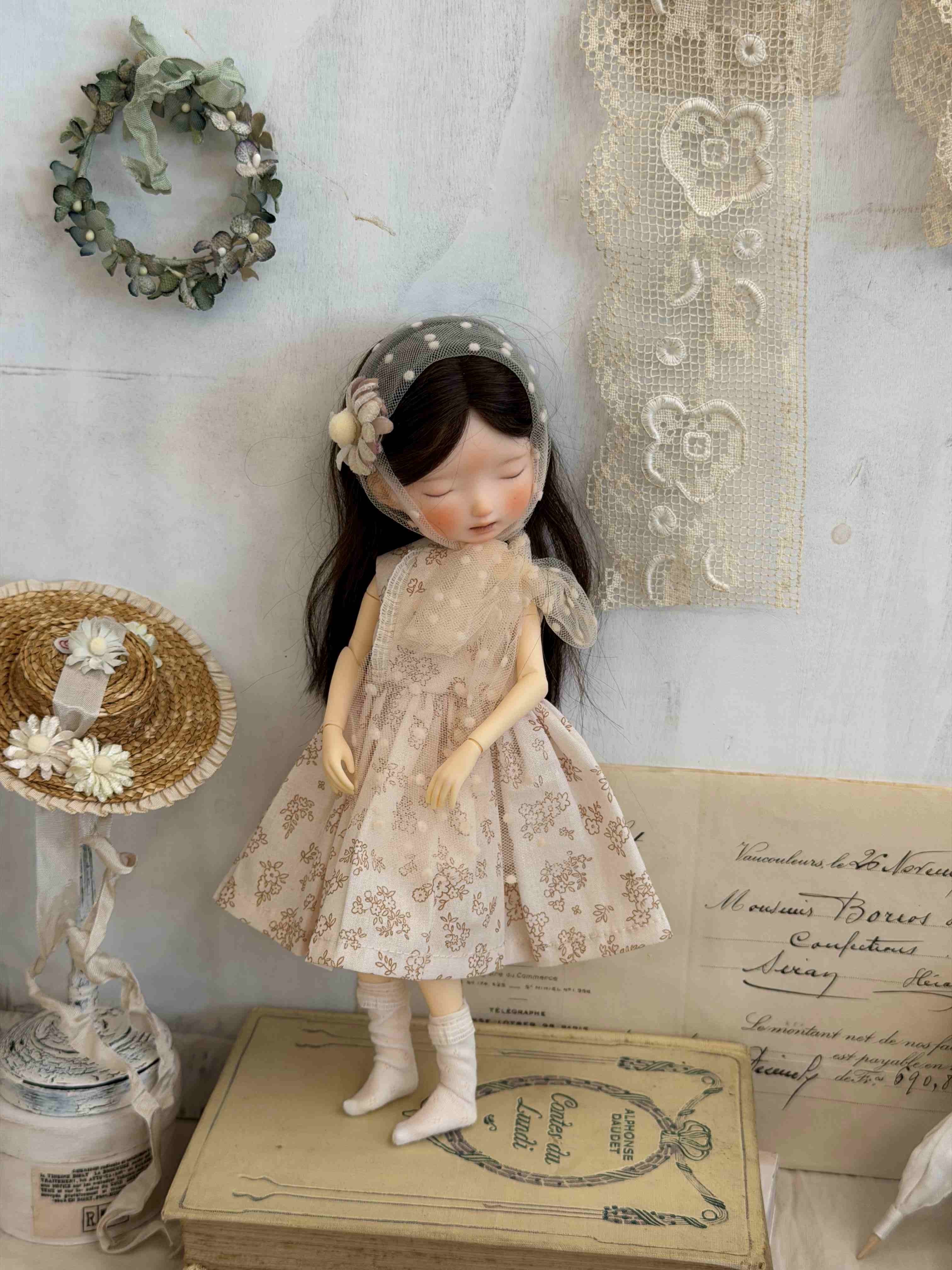 [IN STOCK] Soft Floral Blythe BJD Set - Handmade Doll Clothes - ToastDoll