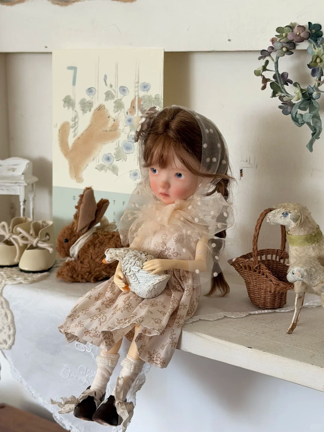 [IN STOCK] Soft Floral Blythe BJD Set - Handmade Doll Clothes - ToastDoll