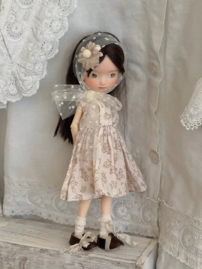 [IN STOCK] Soft Floral Blythe BJD Set - Handmade Doll Clothes - ToastDoll