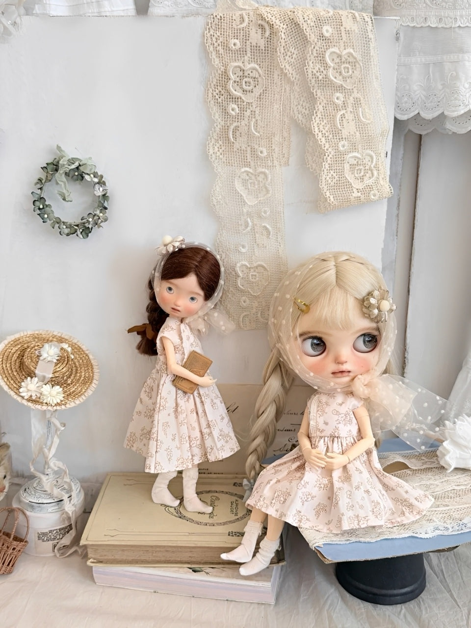 [IN STOCK] Soft Floral Blythe BJD Set - Handmade Doll Clothes - ToastDoll