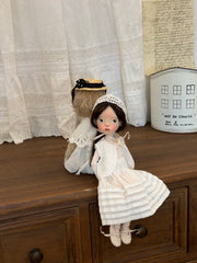 [IN STOCK] White Blythe BJD Set - Handmade Doll Clothes - ToastDoll