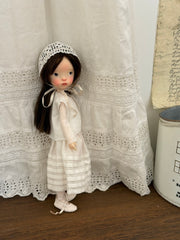[IN STOCK] White Blythe BJD Set - Handmade Doll Clothes - ToastDoll