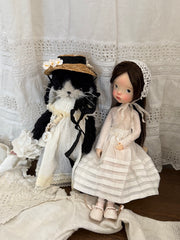 [IN STOCK] White Blythe BJD Set - Handmade Doll Clothes - ToastDoll
