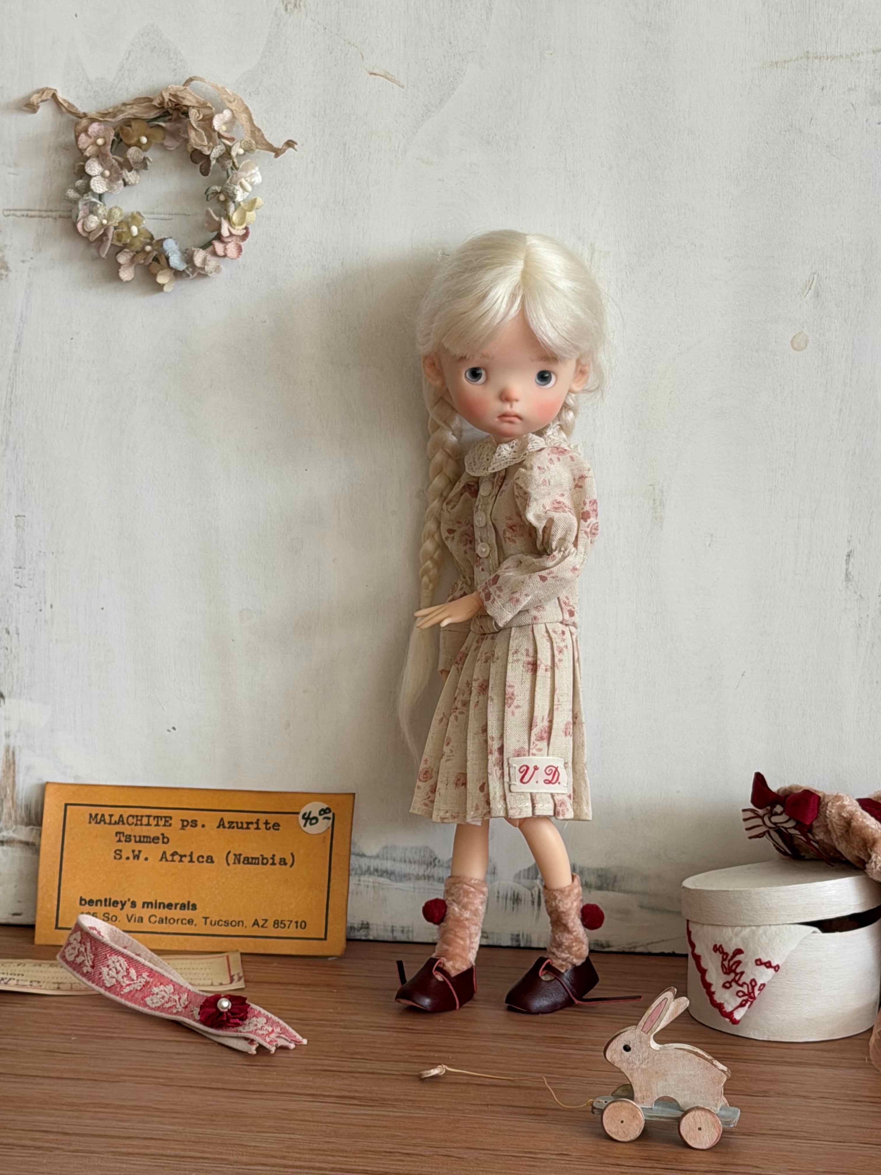 [IN STOCK] Red Velvet Blythe BJD Set - Handmade Doll Clothes - ToastDoll