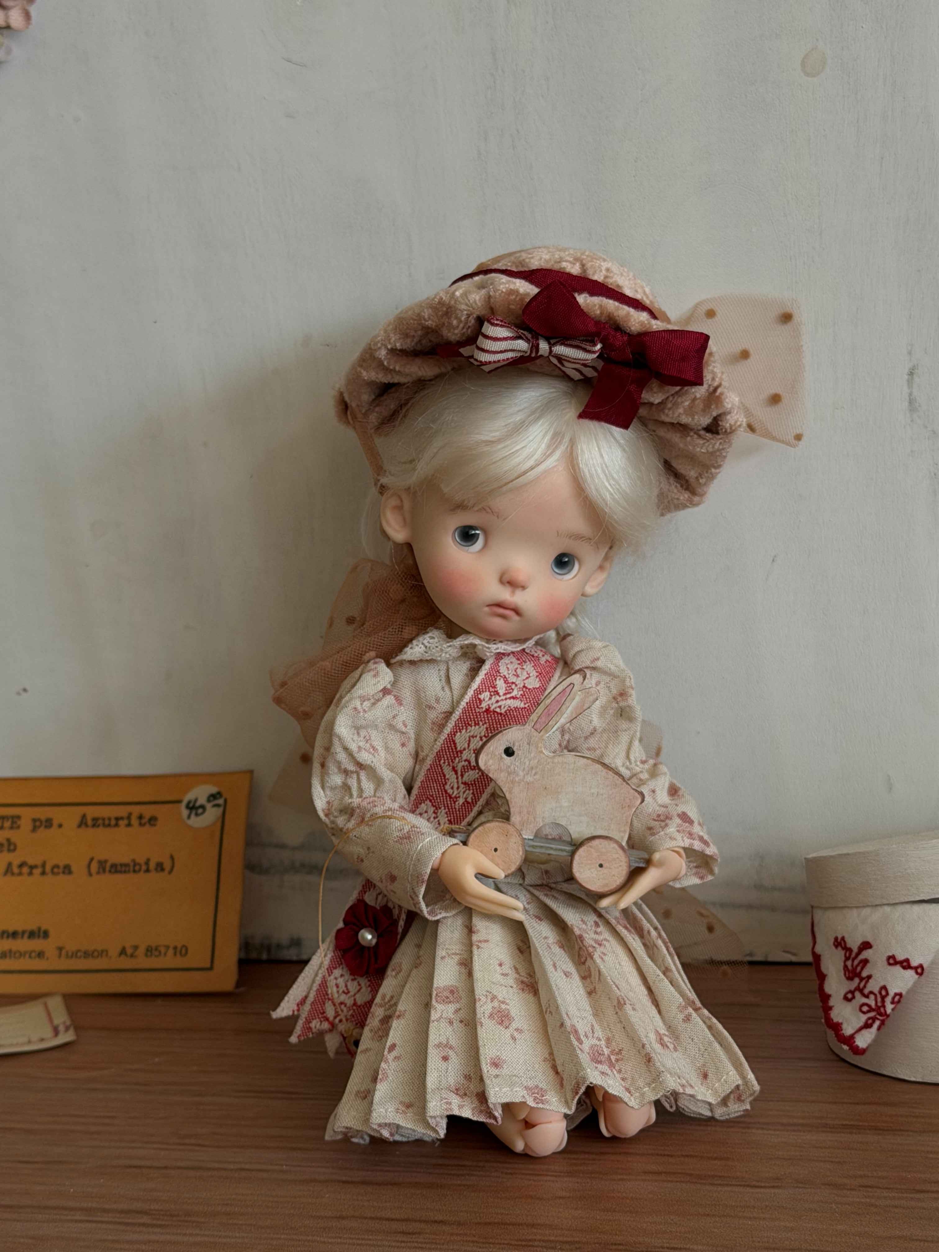 [IN STOCK] Red Velvet Blythe BJD Set - Handmade Doll Clothes - ToastDoll