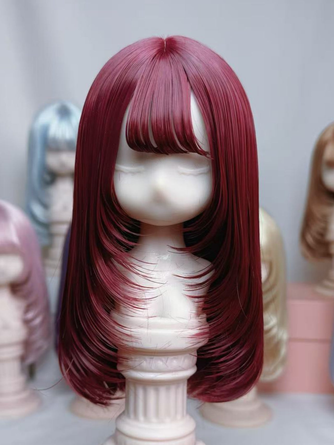 Handmade BJD Wig, Retro Layered Wig