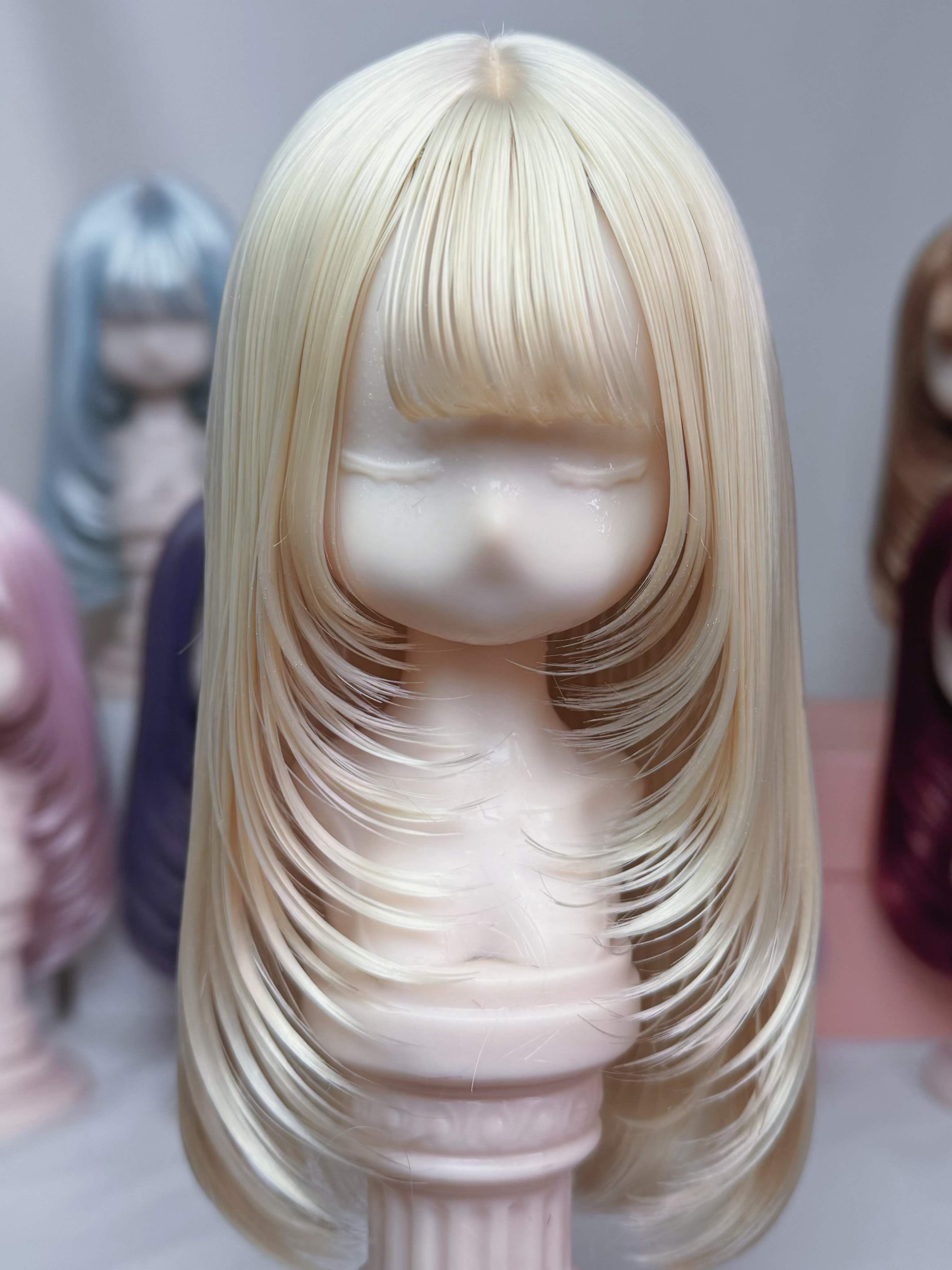 Handmade BJD Wig, Retro Layered Wig