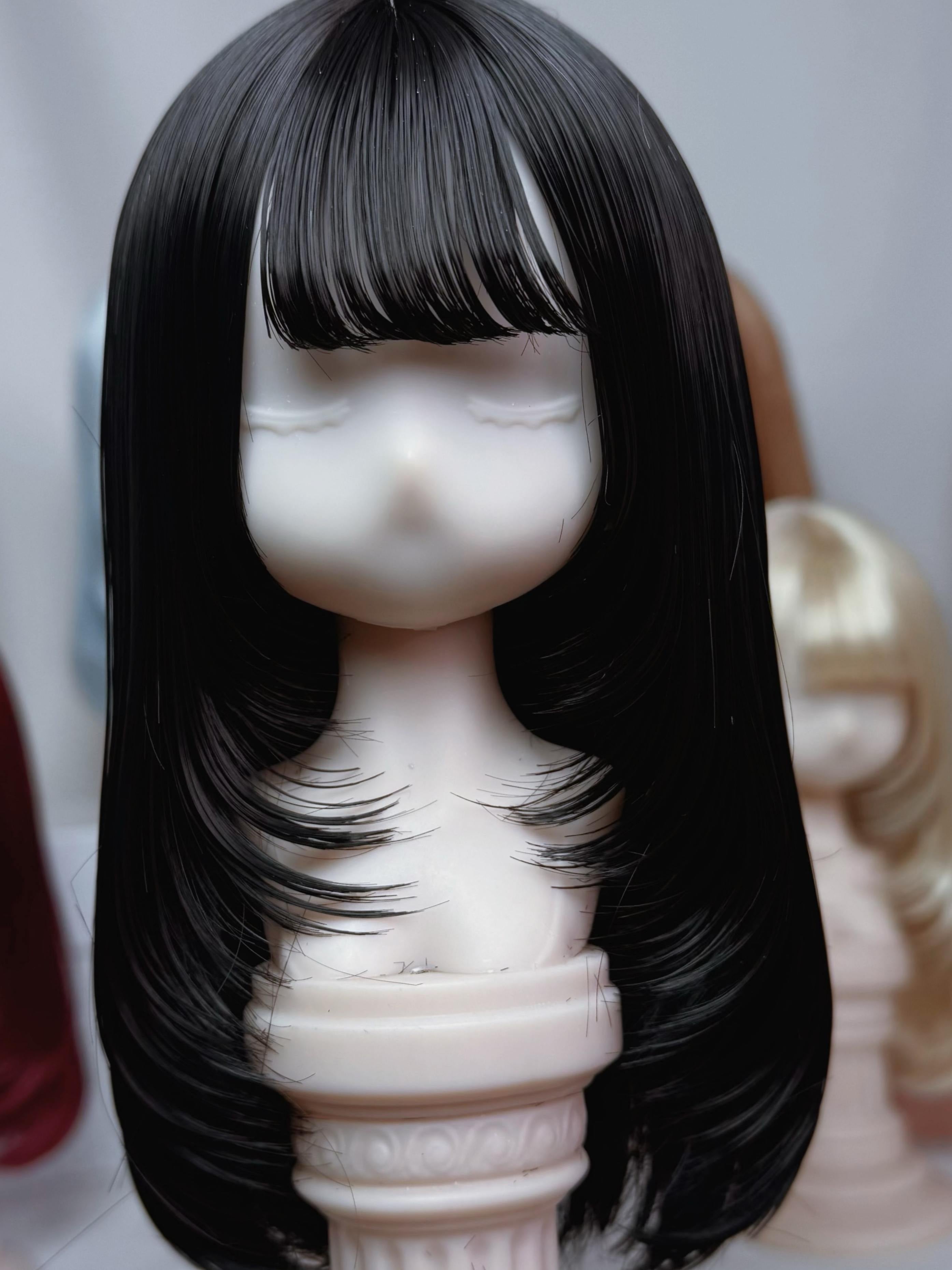 Handmade BJD Wig, Retro Layered Wig