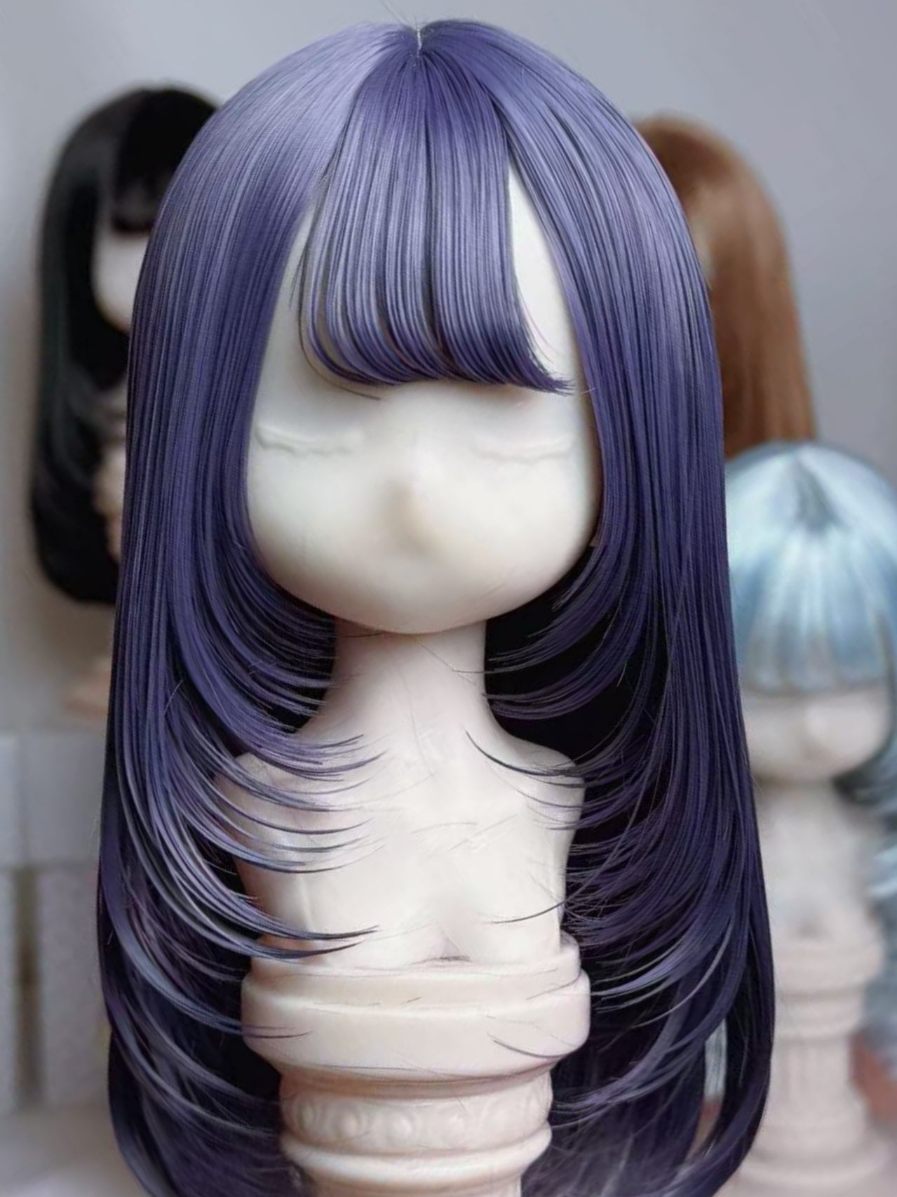 Handmade BJD Wig, Retro Layered Wig