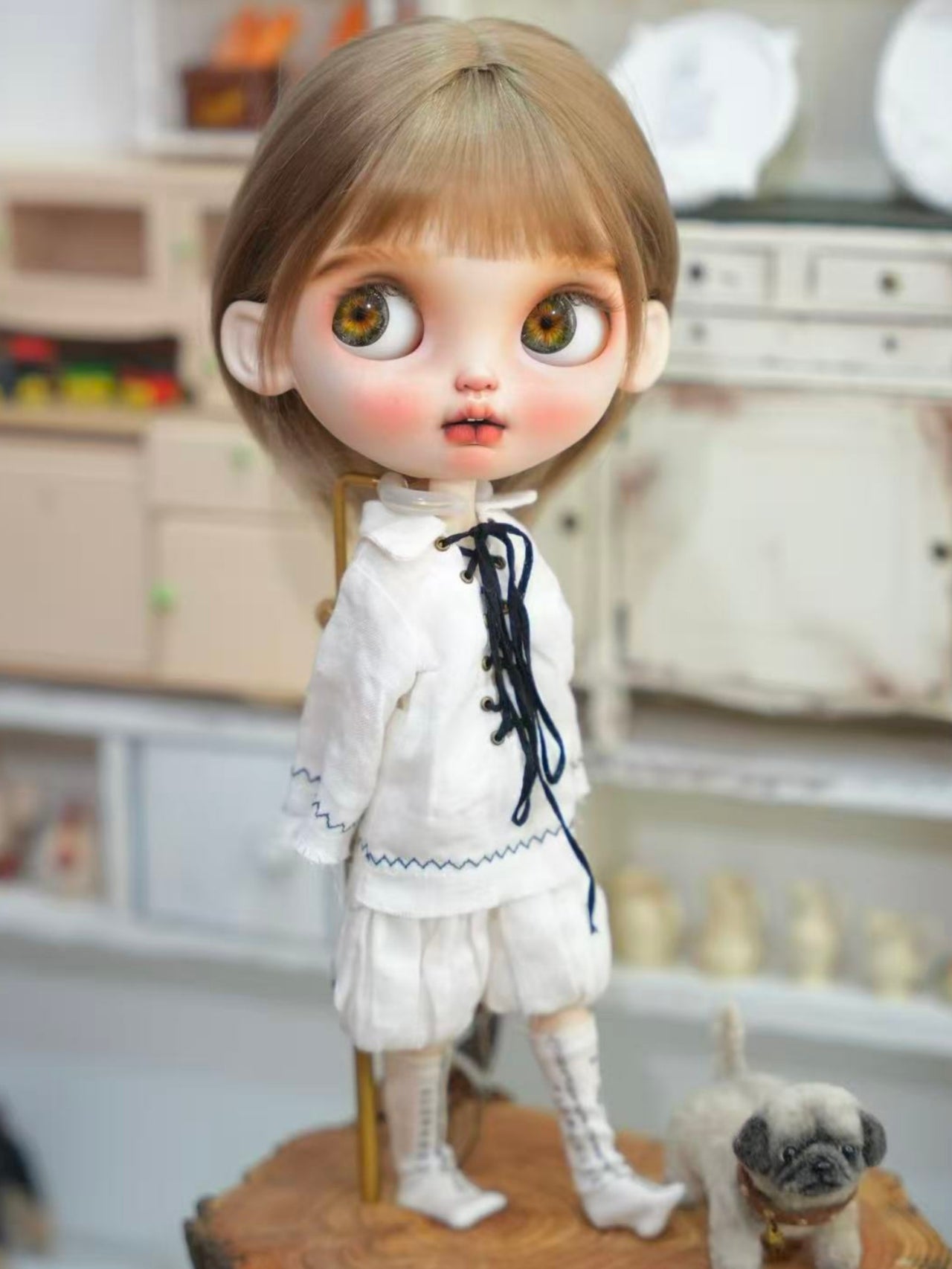 Bonnie Custom Blythe OOAK Side View | ToastDoll