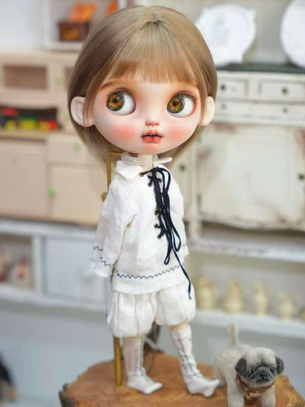 Bonnie Custom Blythe OOAK Side View | ToastDoll