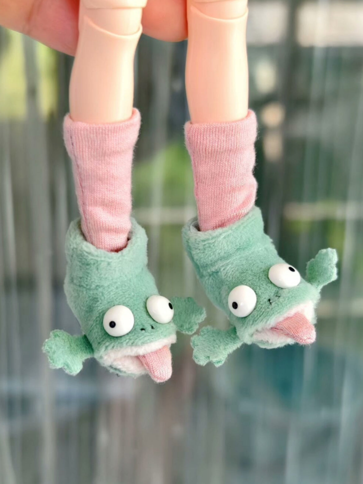 Kissing Lizard Blythe Booties - Handmade Doll Shoes - ToastDoll