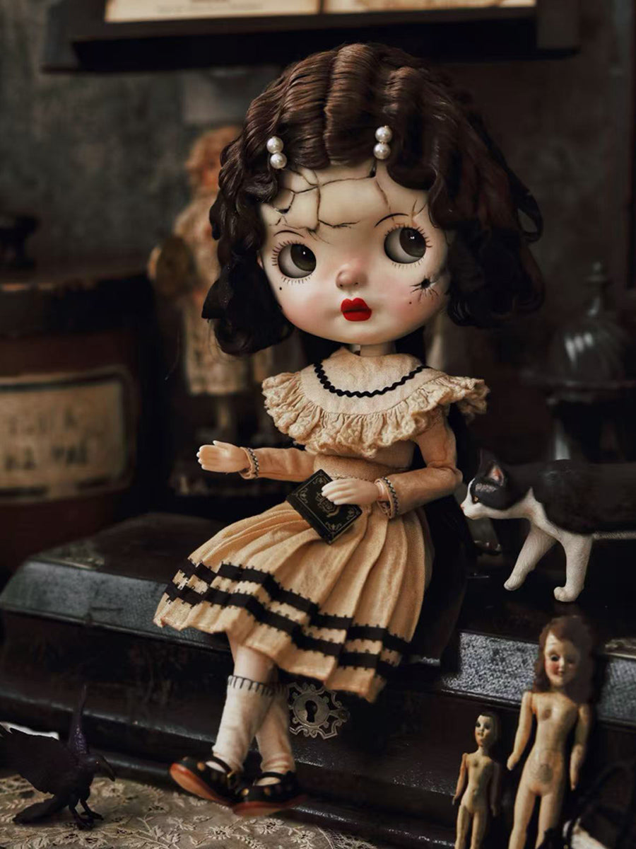 OOAK Custom Blythe Doll For Commission,  Antique Doll