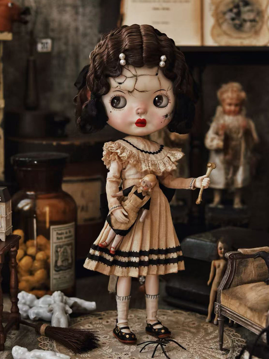 OOAK Custom Blythe Doll For Commission,  Antique Doll