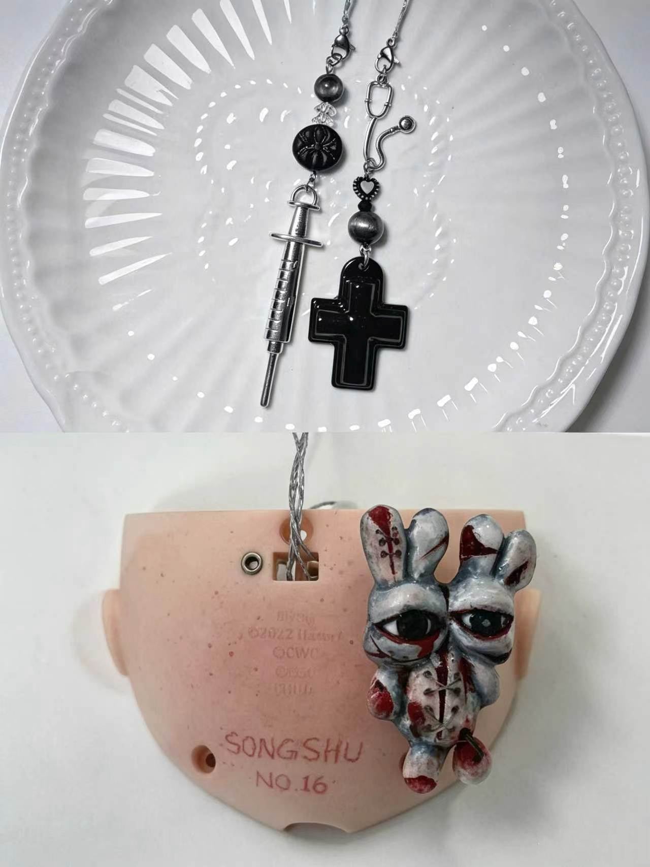Vespera Custom Blythe OOAK - Gothic Morbid Doll - ToastDoll