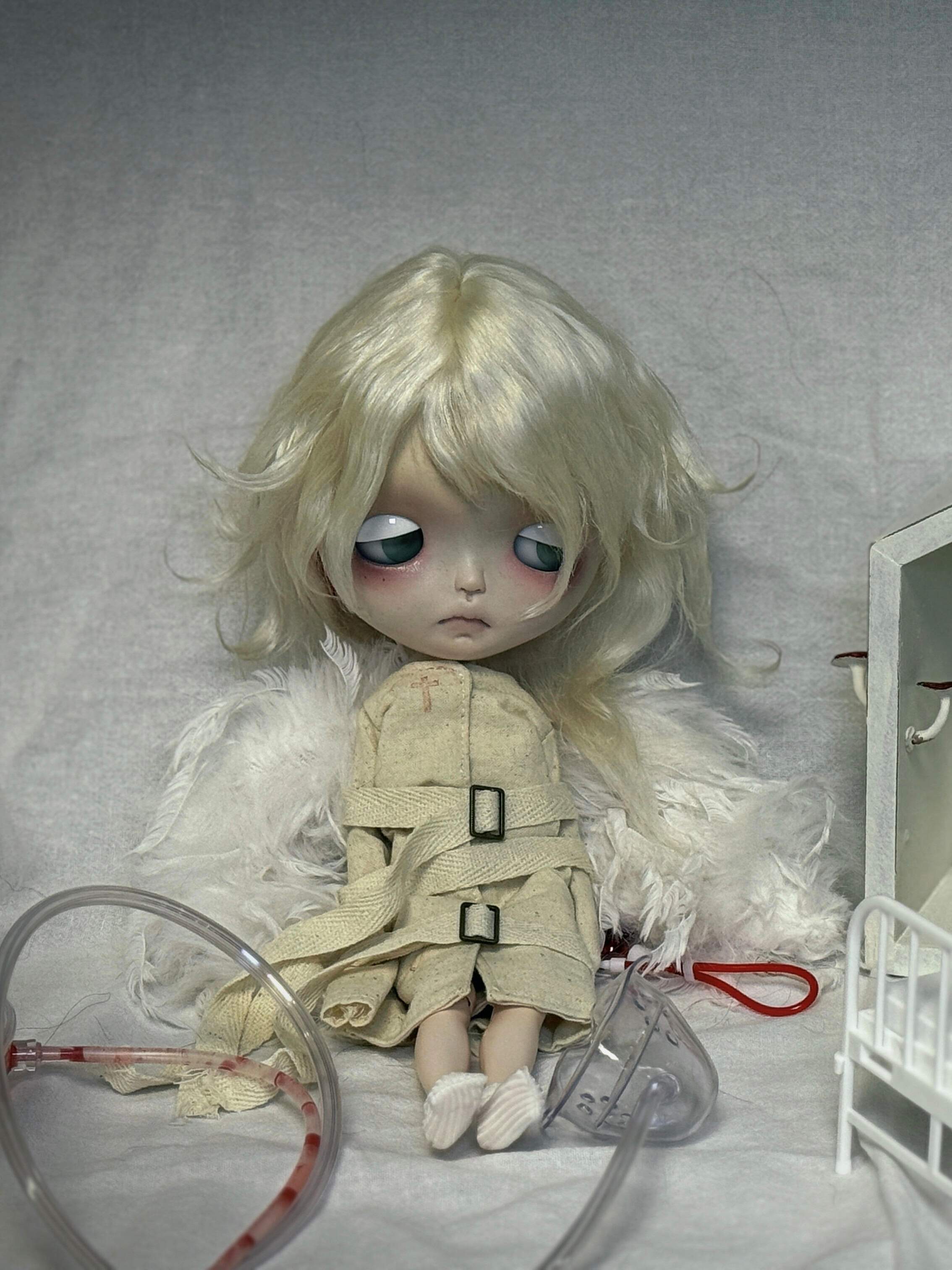 Azrael Custom Blythe OOAK - Fallen Celestial Doll - ToastDoll